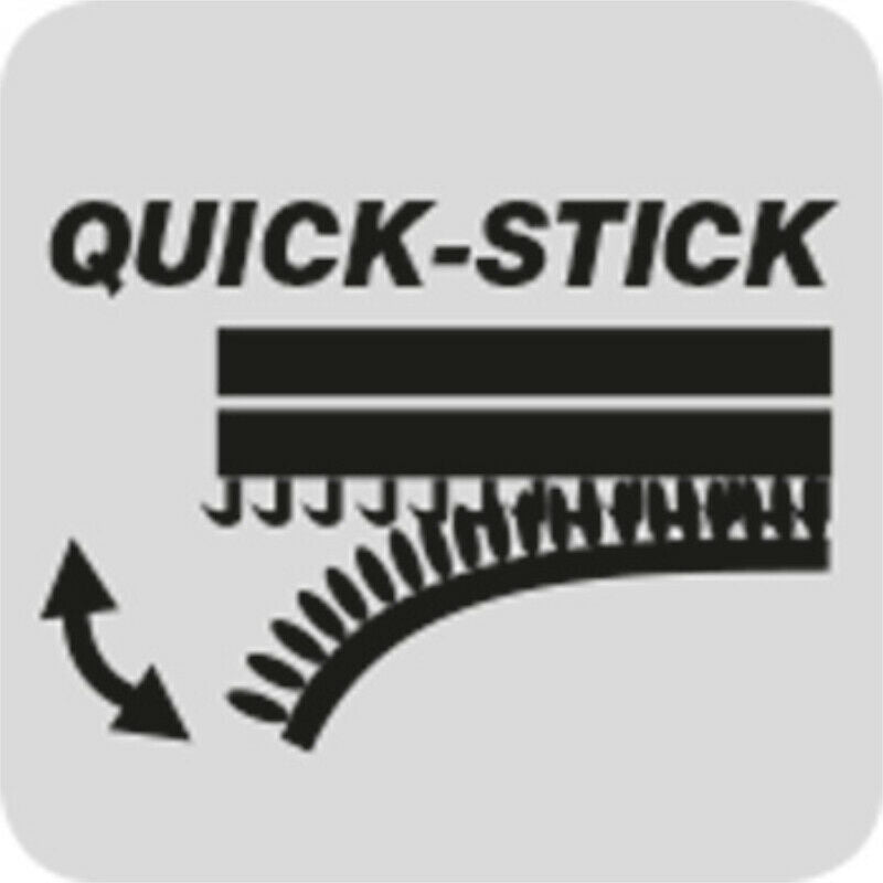 Qick-Stick Schleifdreiecke, Holz & Lack, Silberschliff, 93mm, 5 Stück Packung