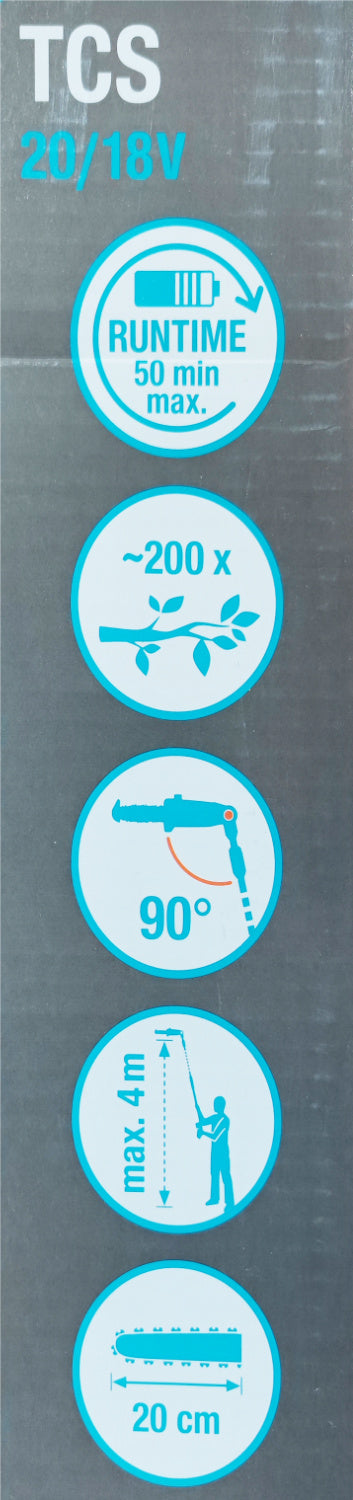 Gardena Akku Teleskop Hochentaster TCS 20/18V P4A incl: Akku 2,5 Ah und Ladegerät